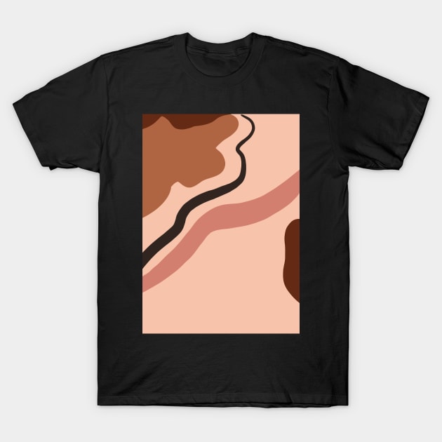 Abstract Earth Tones 7 T-Shirt by gusstvaraonica